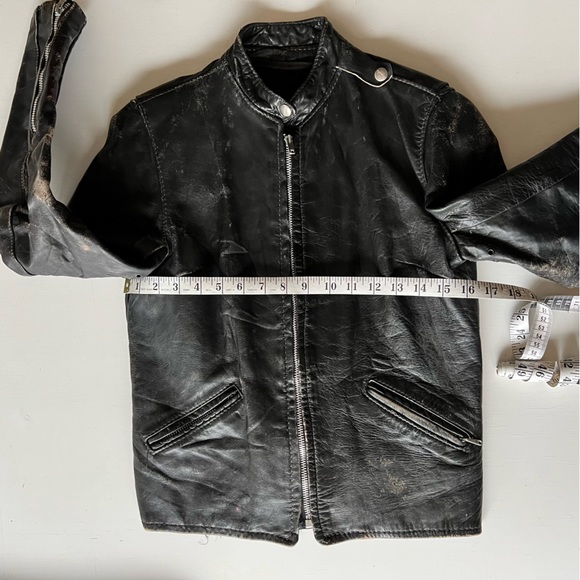 Vintage Brooks Leather Motorcycle Jacket - Picture 13 of 15